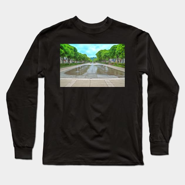 Avenue Jean Jaures Nimes Long Sleeve T-Shirt by Shirasaya